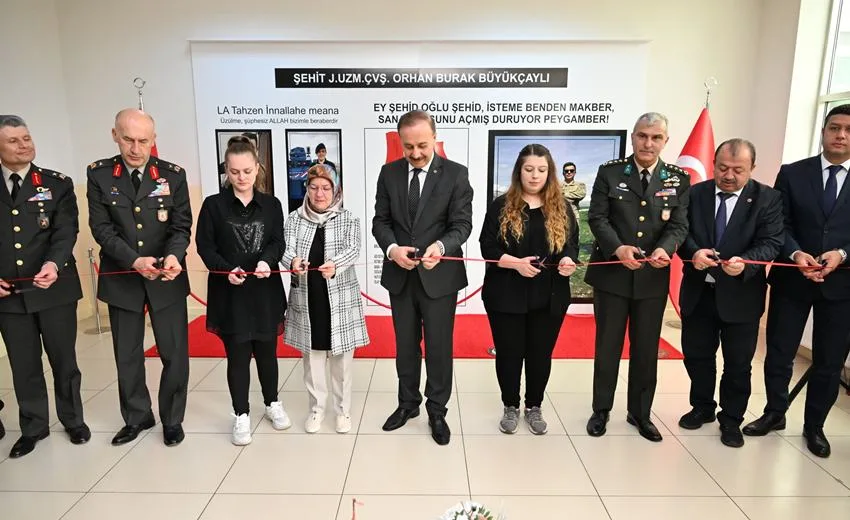Şehit Uzman Çavuş Orhan Burak Büyükçaylı’nın İsmi Halıkent Ortaokulu’nda Yaşatılacak