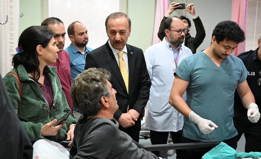 Vali Erin Kazazedeleri Ziyaret Etti